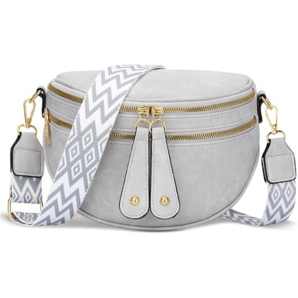 Crossbody Sling Bag for Women Trendy Grey - Picture 1 of 6